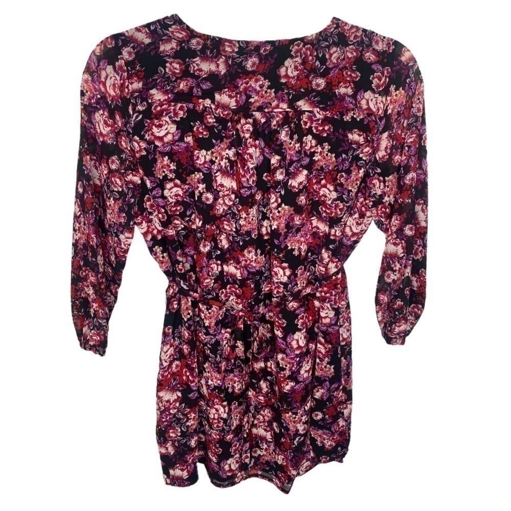 Isabel Maternity Floral Button Chiffon Blouse - Picture 4 of 4